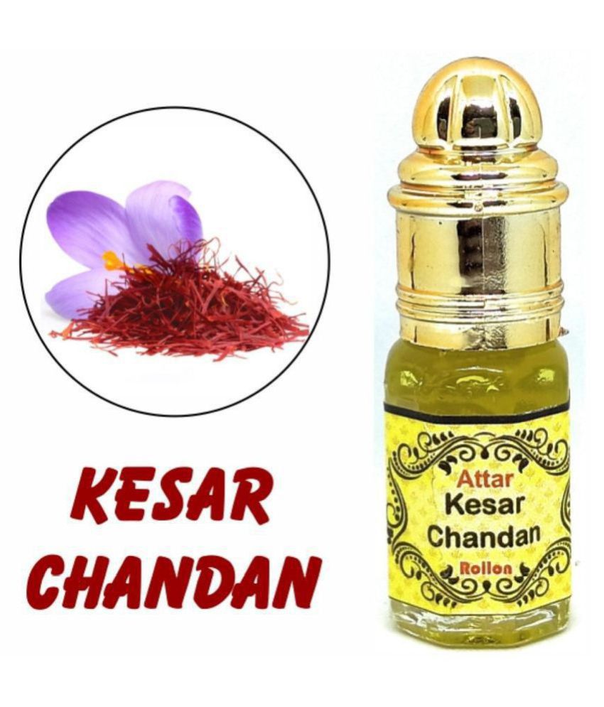     			INDRA SUGANDH BHANDAR - Kesar Chandan Attar For Men & Women 3ml Pack Of 1