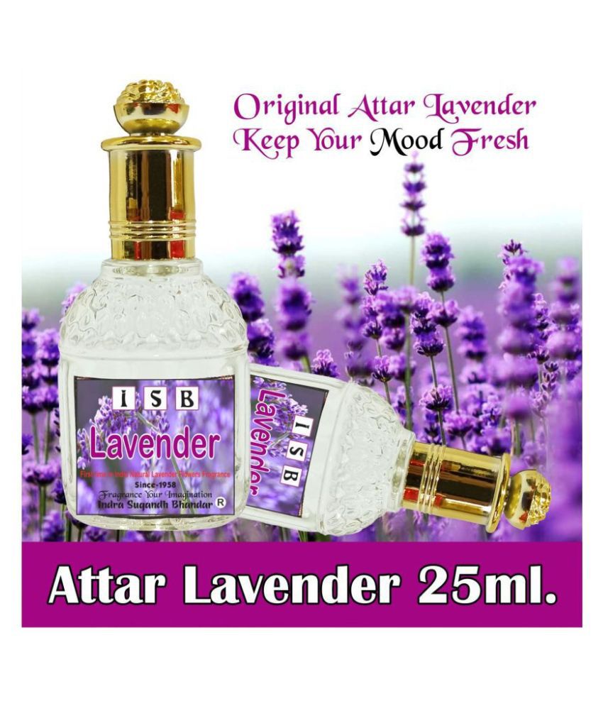    			INDRA SUGANDH BHANDAR - Lavender Extraordinary Lavender Musk Fragrance Perfume Oil Long lasting Attar For Men 25ml Pack Of 1