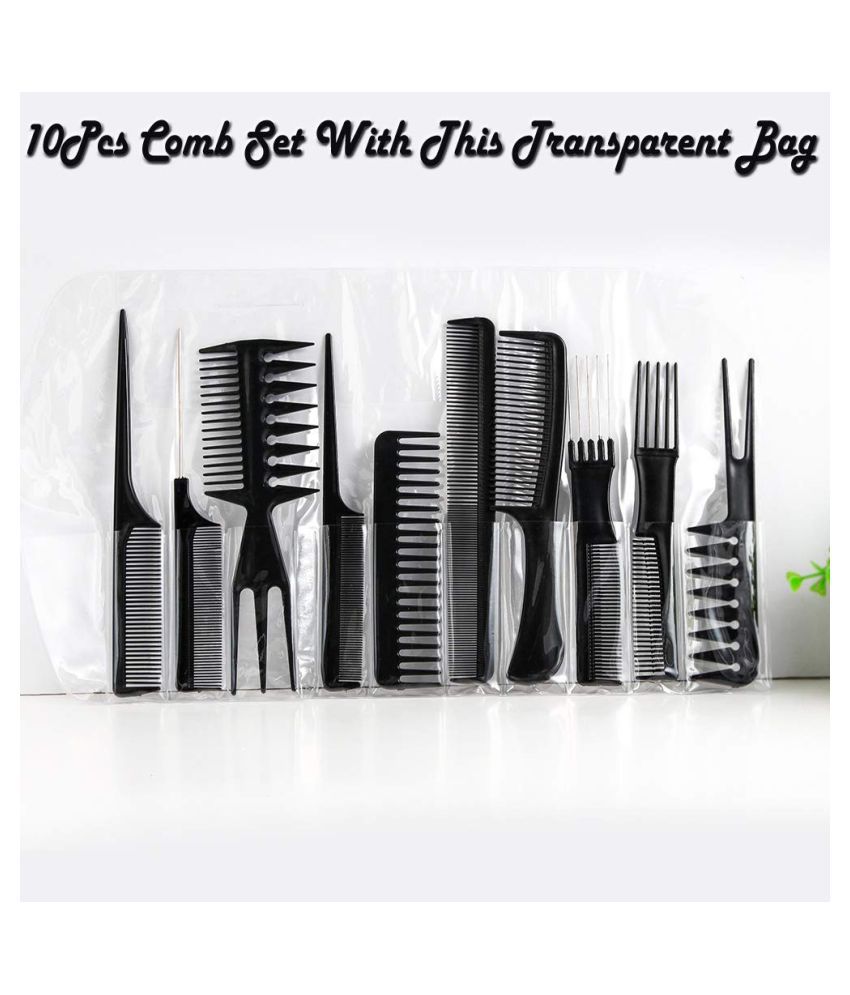     			Out of Box Black Casual Comb Clip