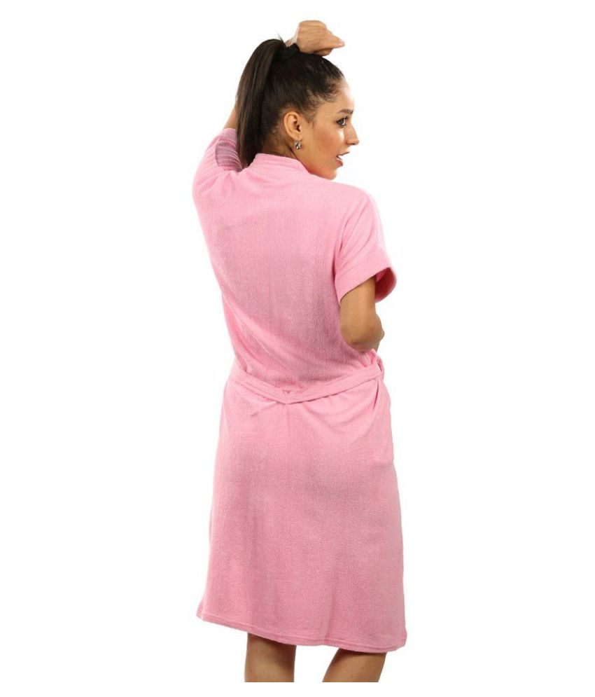 Buy superior Cotton Pink Bathrobes Online at Best Prices in India