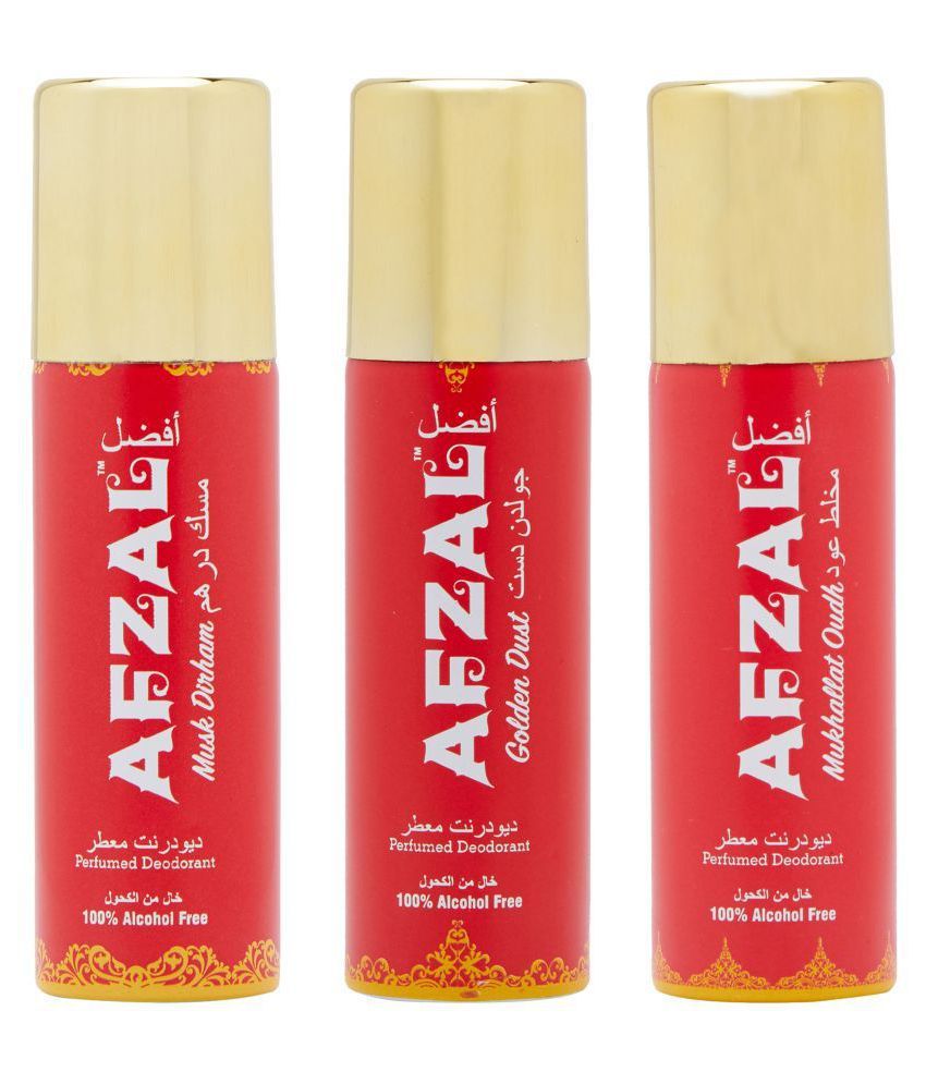     			AFZAL - Deodorant Spray for Unisex 50 ml ( Pack of 3 )