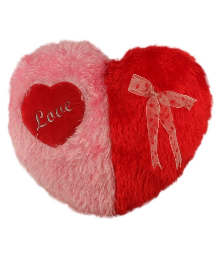 heart plush pillow