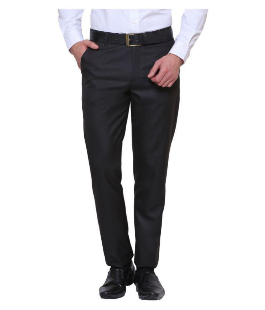     			Inspire Clothing Inspiration Brown Slim -Fit Flat Trousers