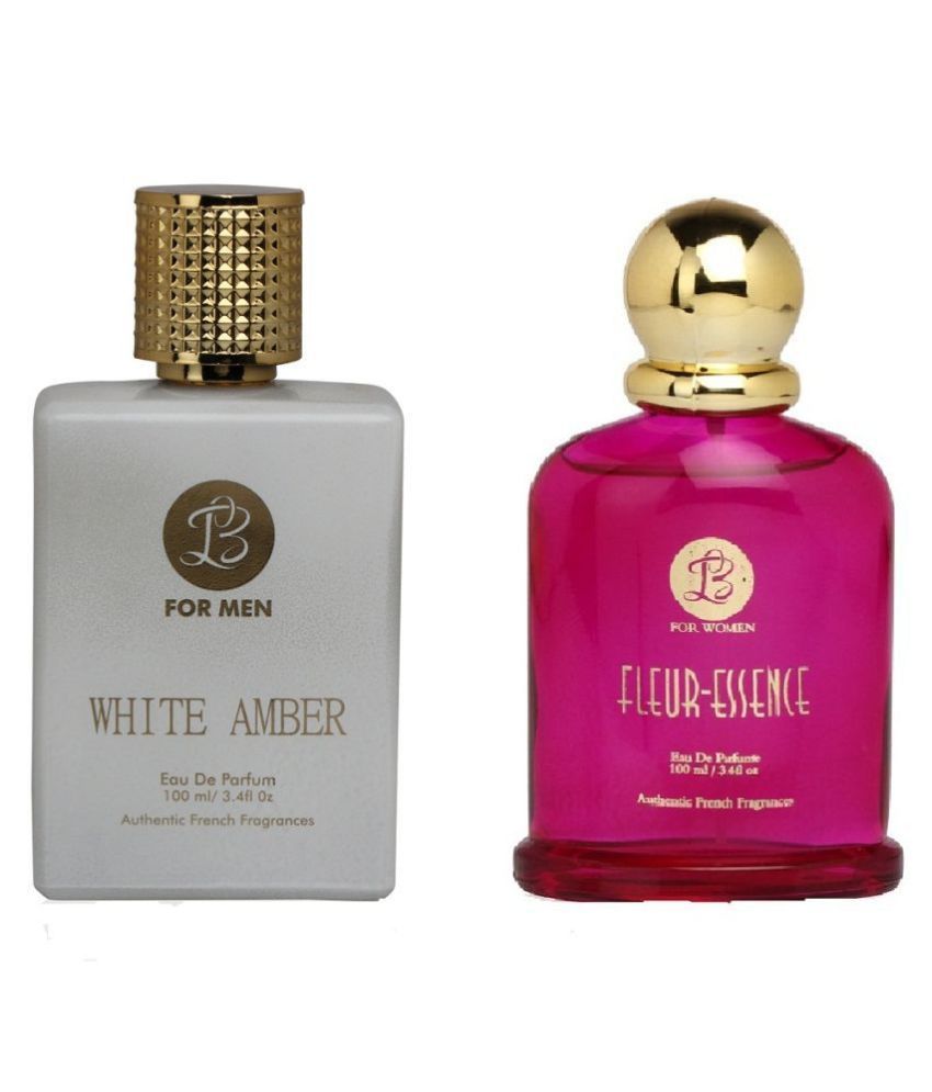 EAU DE PARFUM Mens WHITE AMBER & EAU DE PARFUM Womens FLEURESSENCE