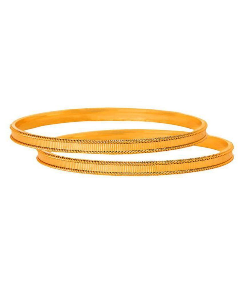     			JFL - Traditional Ethnic One Gram Gold Plated Designer Bangle for Women & Girls