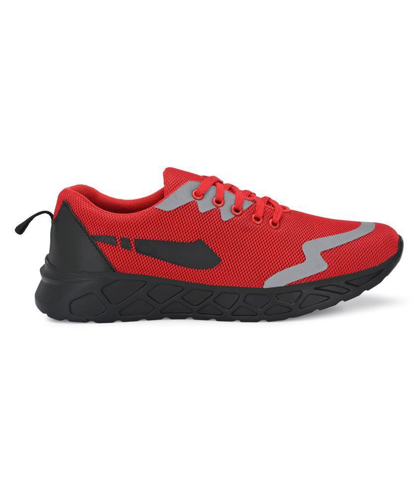 WALKSTYLE Men's Red Running Shoes - Buy WALKSTYLE Men's Red Running ...