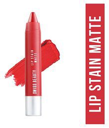 Swiss Beauty Lip Stain Matte Lipstick Lipstick (Hot Red), 3.4gm