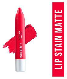 Swiss Beauty Lip Stain Matte Lipstick Lipstick (Pixie Pink), 3.4gm