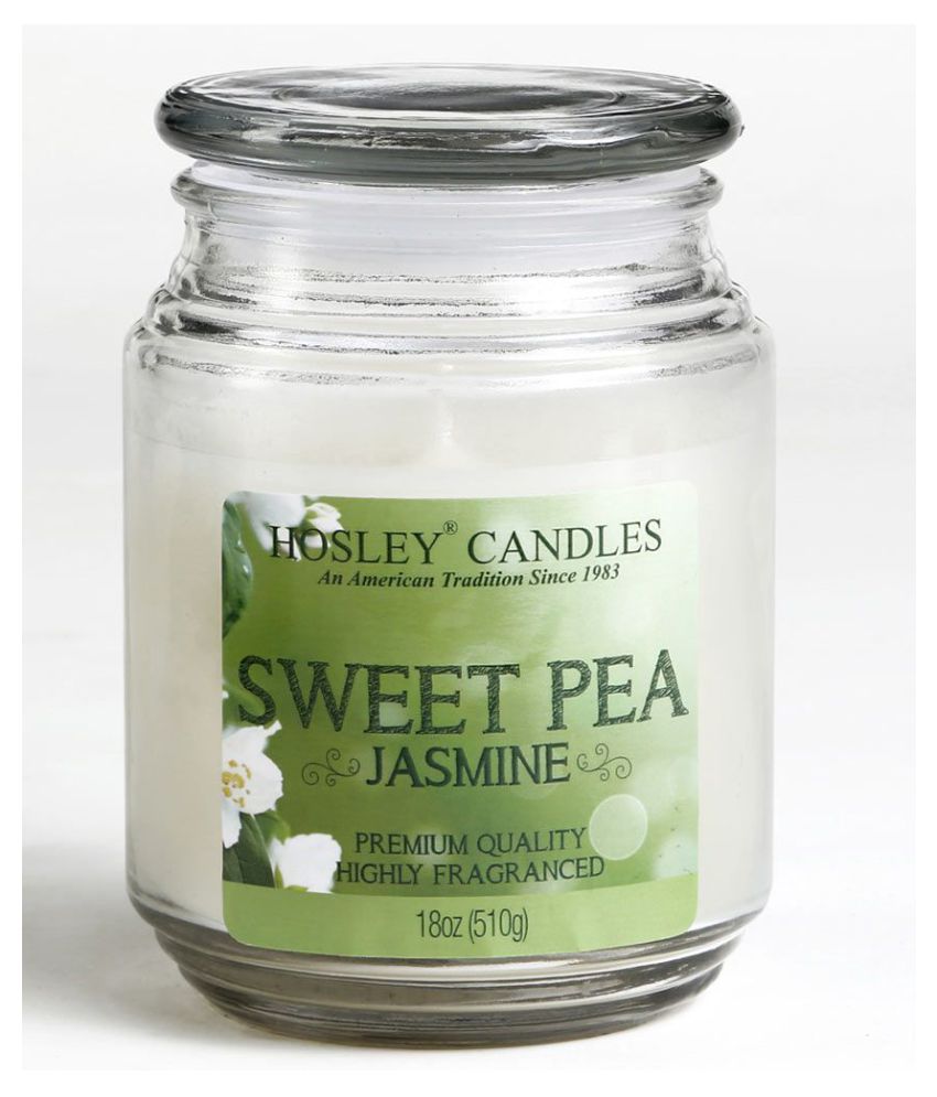 Hosley White Jar Candle - Pack of 1
