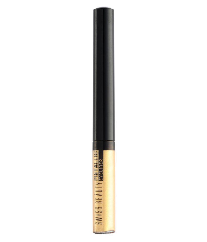     			Swiss Beauty Metallic Liquid Eyeliner (Gold), 3.2ml