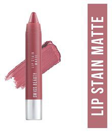 Swiss Beauty Lip Stain Matte Lipstick Lipstick (Pink Blossom), 3.4gm