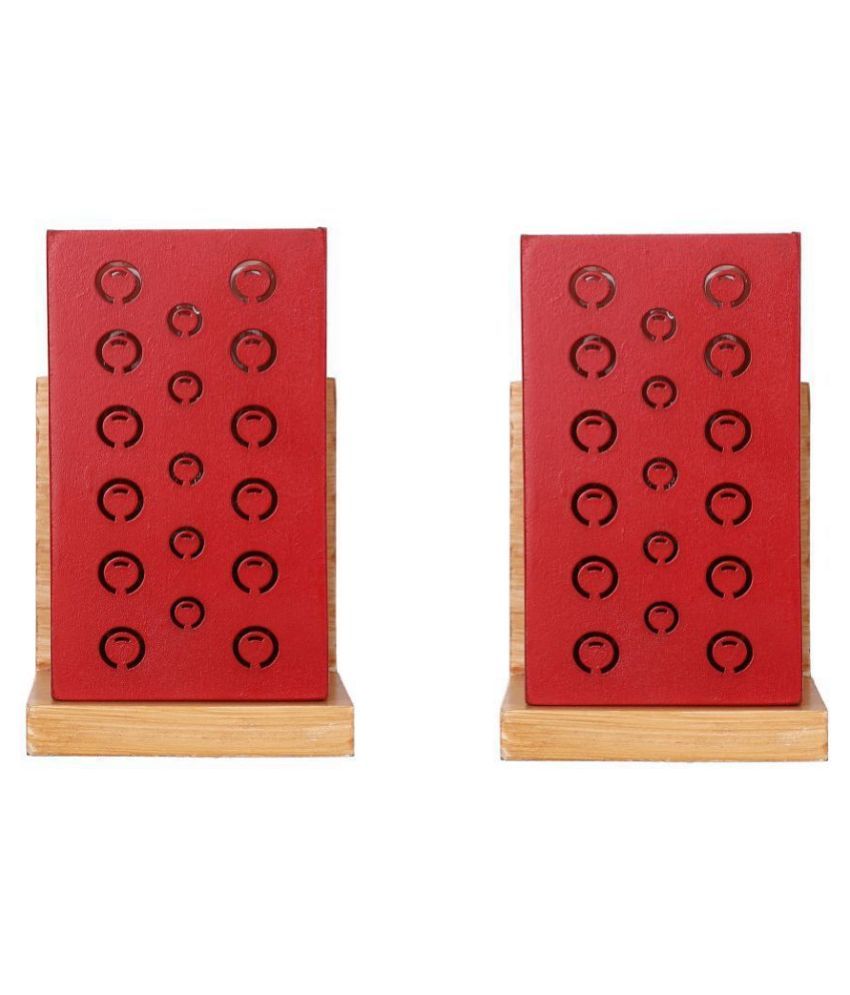     			Somil Decorative Wall Lamp Light Wood Wall Light Red - Pack of 2