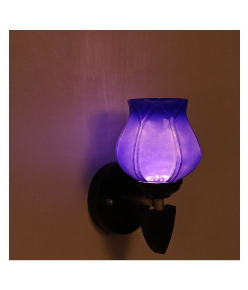     			Somil Decorative Wall Lamp Light Glass Wall Light Blue - Pack of 1