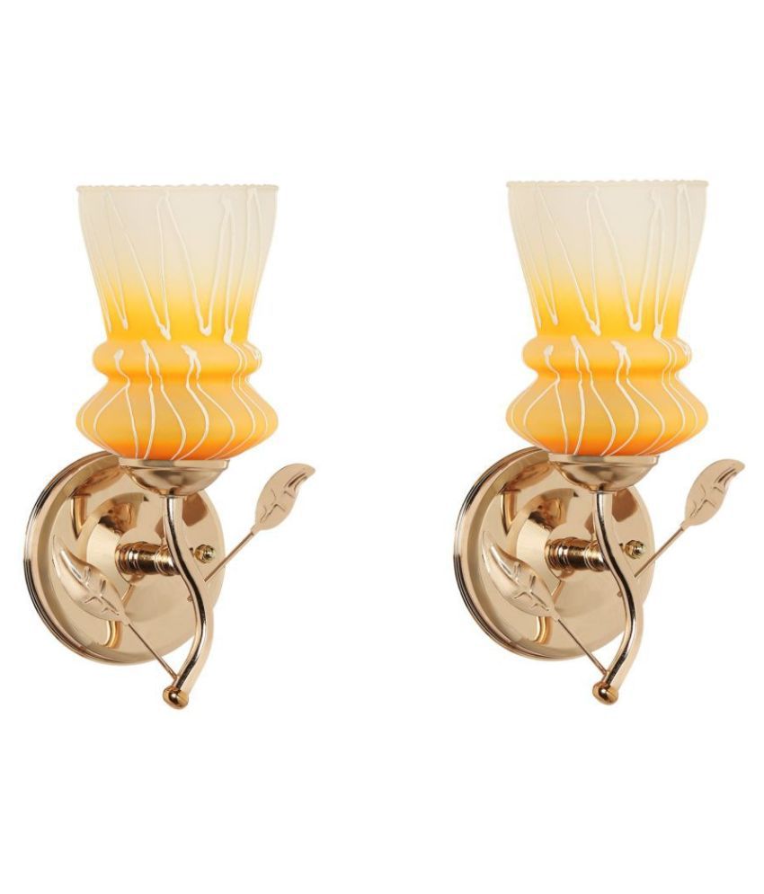    			Somil Decorative Wall Lamp Light Glass Wall Light Multi - Pack of 2