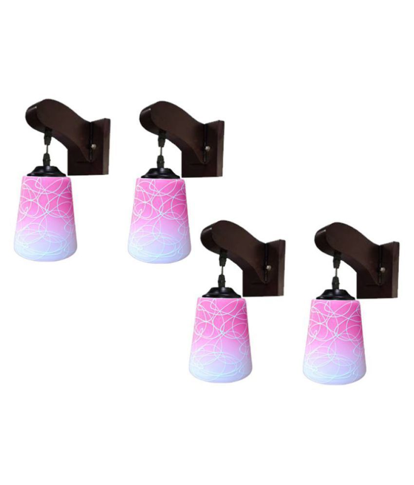     			Somil Decorative Wall Lamp Light Glass Wall Light Multi - Pack of 4