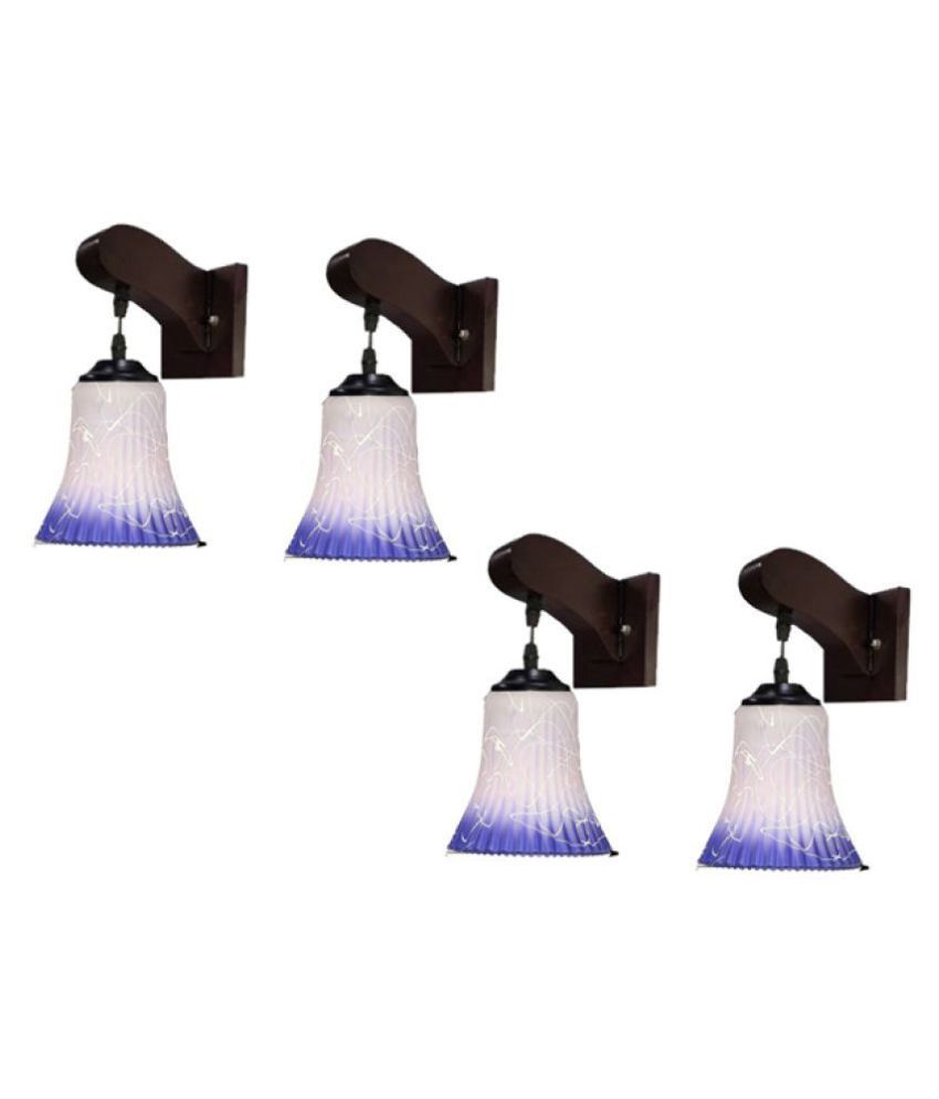     			Somil Decorative Wall Lamp Light Glass Wall Light Multi - Pack of 4