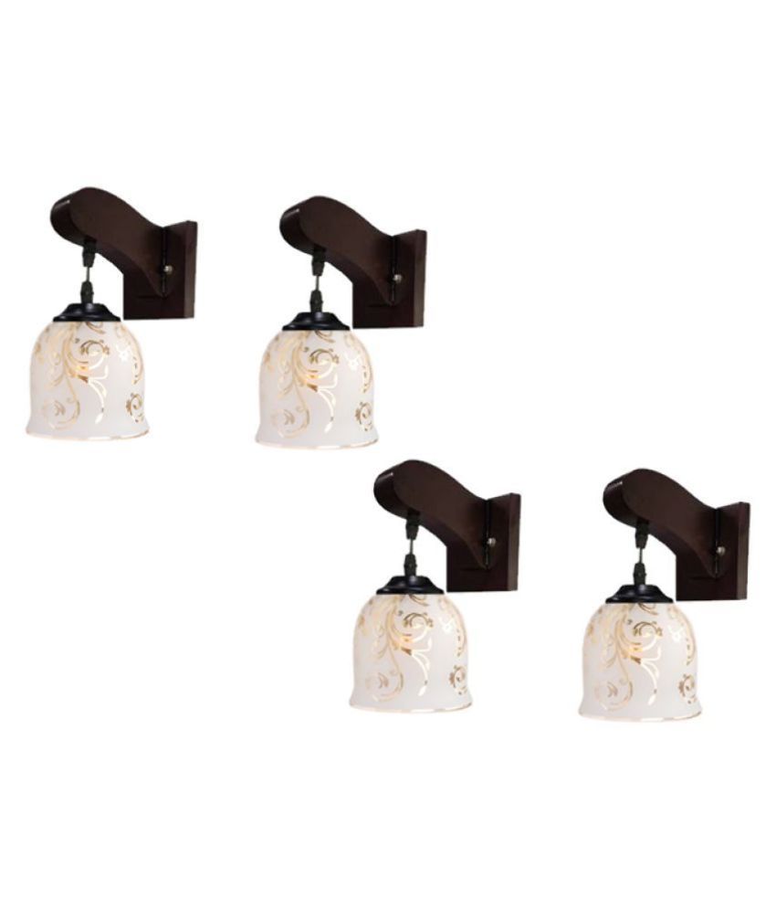     			Somil Decorative Wall Lamp Light Glass Wall Light Multi - Pack of 4