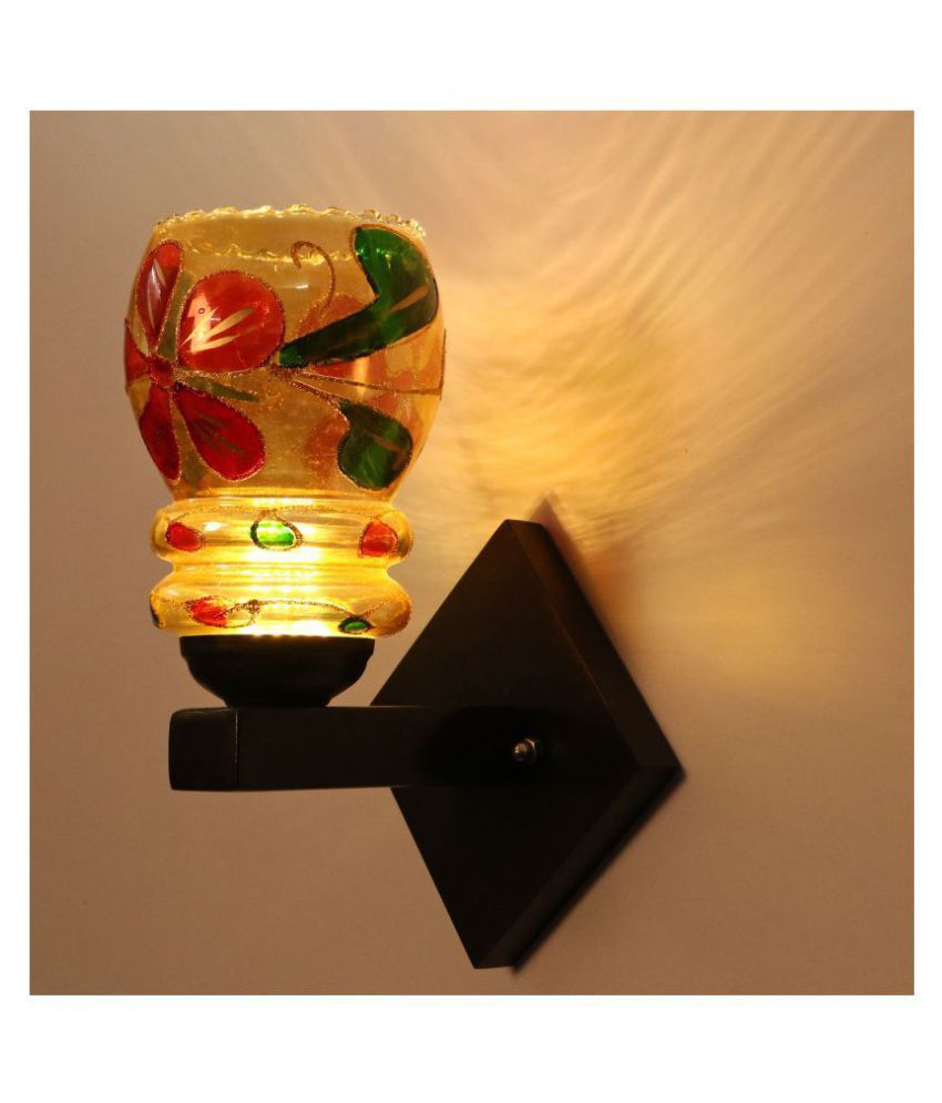     			Somil Decorative Wall Lamp Light Glass Wall Light Multi - Pack of 1