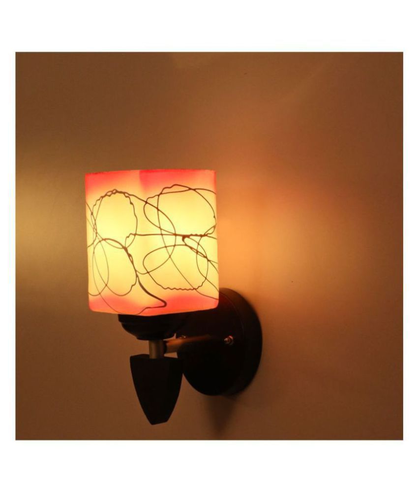     			Somil Decorative Wall Lamp Light Glass Wall Light Pink - Pack of 1