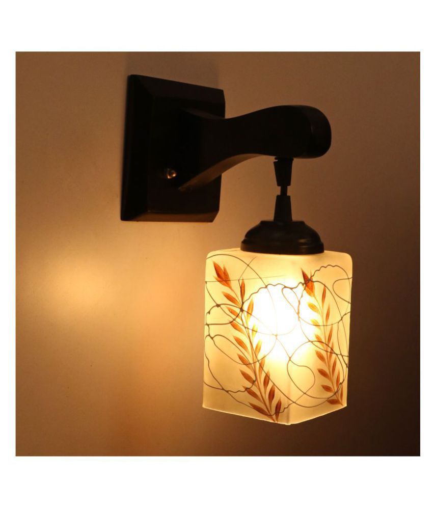 Somil Decorative Wall Lamp Light Glass Wall Light Brown - Pack of 1