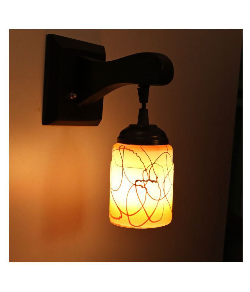     			Somil Decorative Wall Lamp Light Glass Wall Light Orange - Pack of 1