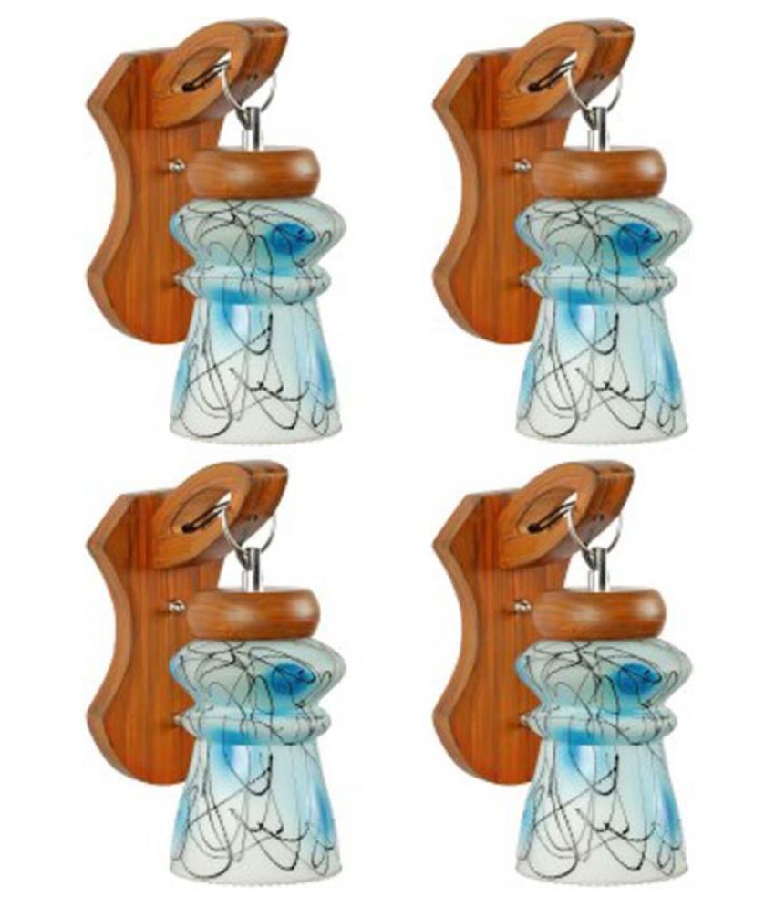     			Somil Decorative Wall Lamp Light Glass Wall Light Multi - Pack of 4