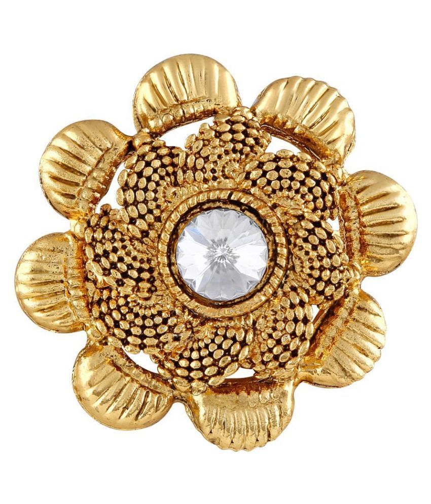     			Asmitta Traditional Jalebi Design Gold Plated Finger Ring For Women