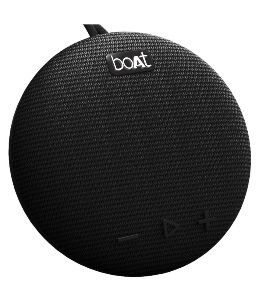 boAt Stone 190 5 W Portable Wireless Speaker with IPX7 Water Resistance, Bluetooth v5.0 and Integrated Controls (Black)