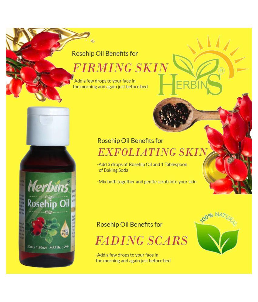 Herbins Rosehip Skin Care Anti Aging Essential Oil 50 Ml Buy Herbins Rosehip Skin Care Anti Aging Essential Oil 50 Ml At Best Prices In India Snapdeal