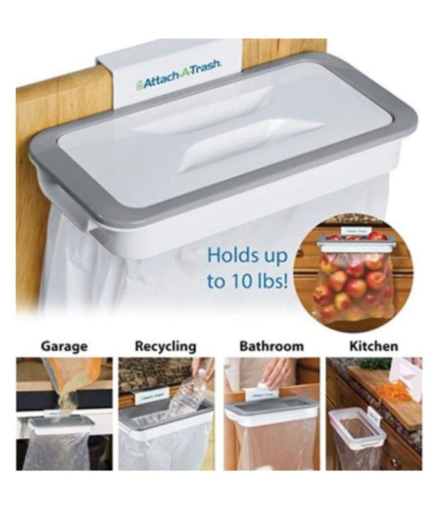 ND care Attach A Trash Portable Hanging Trash Bag Holder for Garbage in