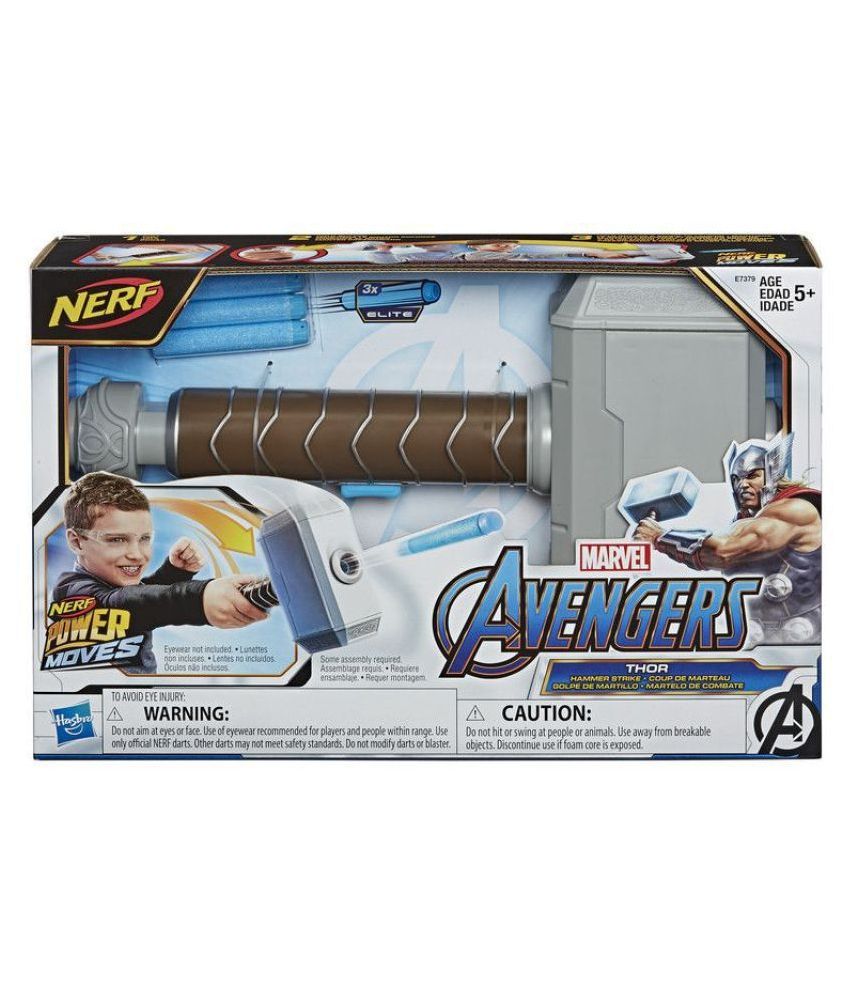 nerf marvel avengers thor hammer