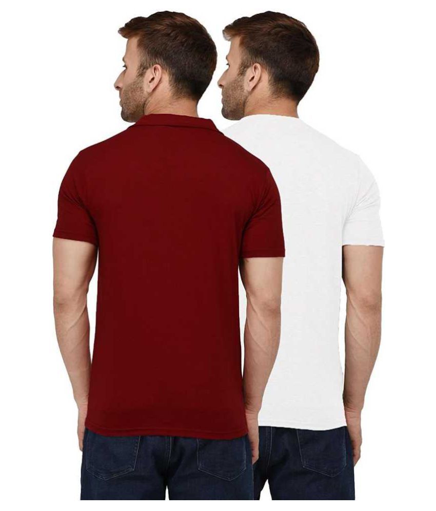 PHRILL Cotton White Solids T Shirt Buy PHRILL Cotton White Solids T   PHRILL 100 Percent Cotton White SDL188711899 2 D12ff 