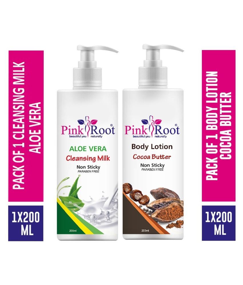cocoa butter and aloe vera lotion