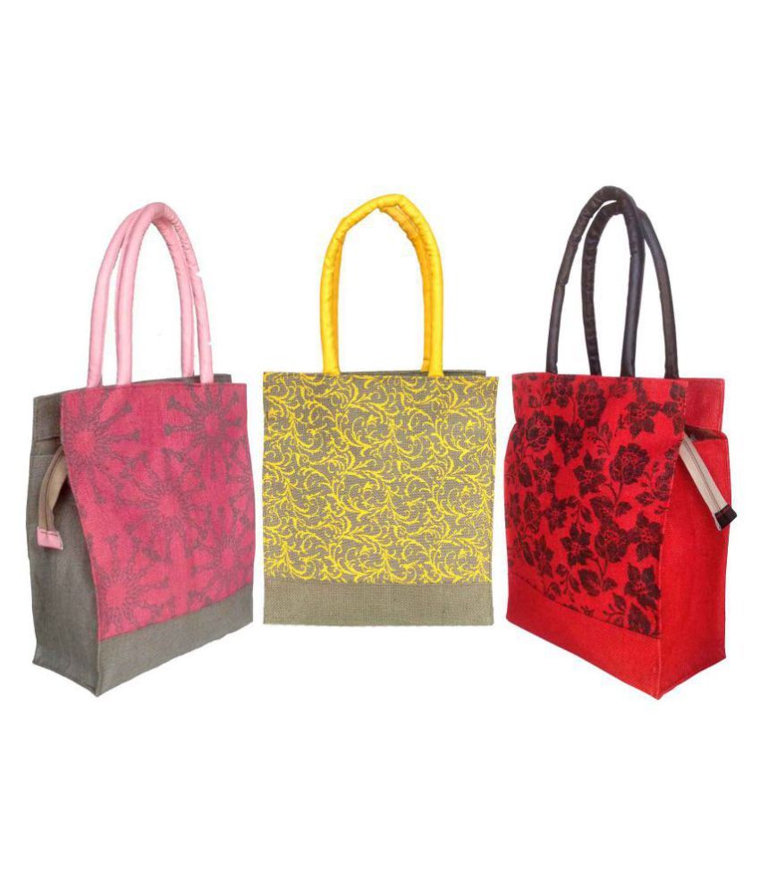     			Foonty - Multicolor Jute Lunch Bag