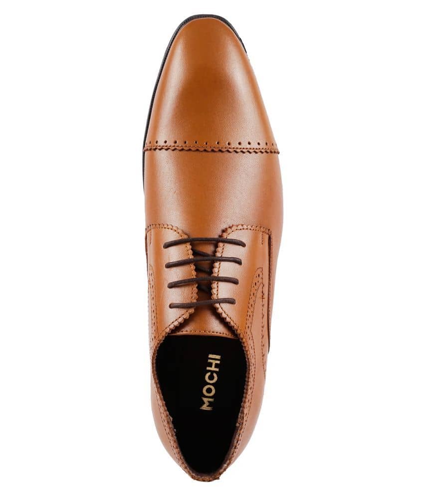 mochi tan formal shoes