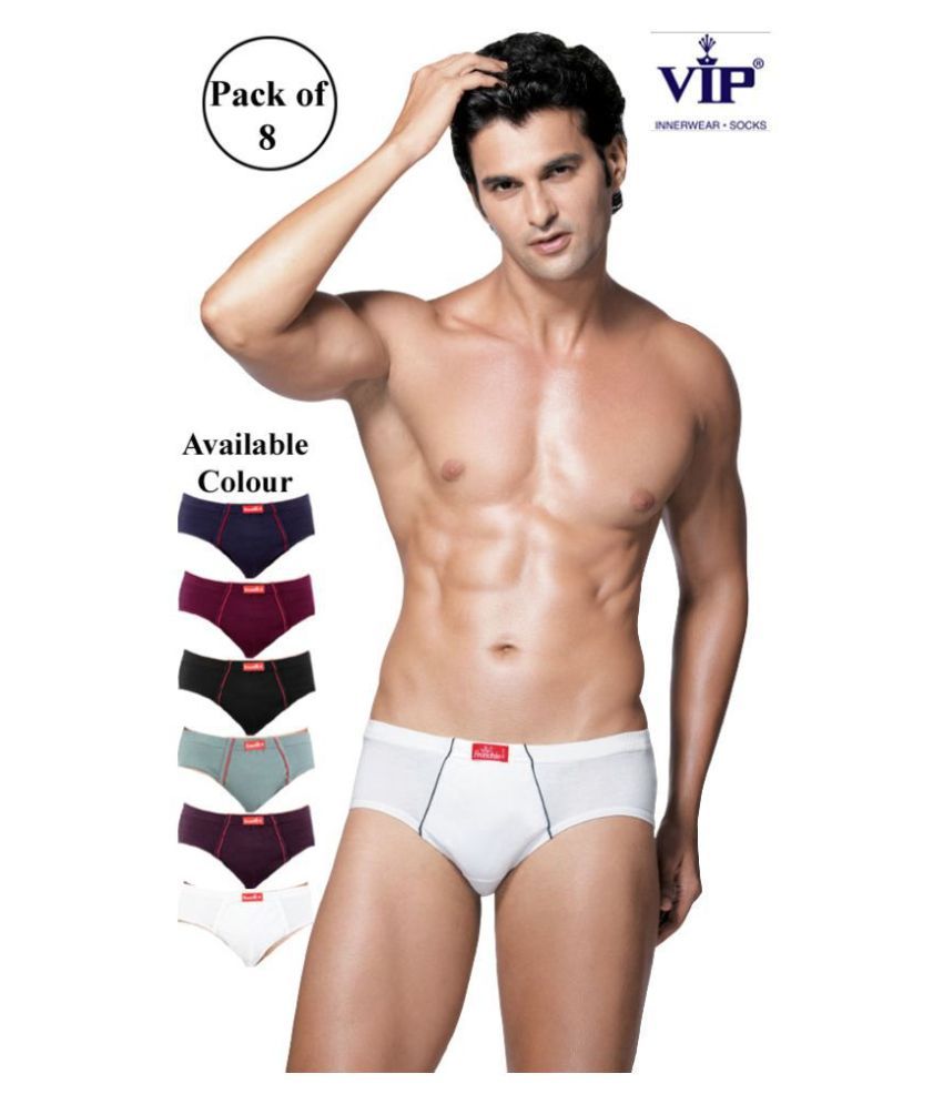     			VIP Multi Brief Pack of 8