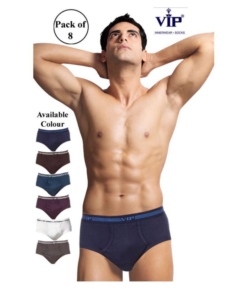     			VIP Multi Brief Pack of 8