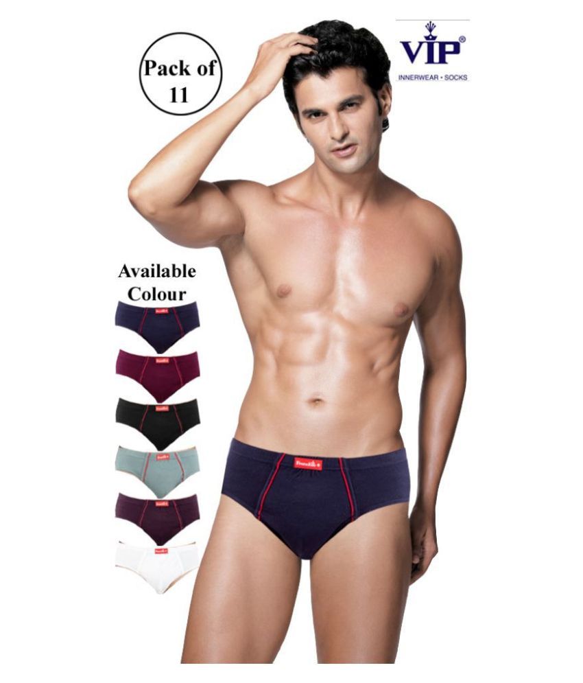     			VIP Multi Brief Pack of 11