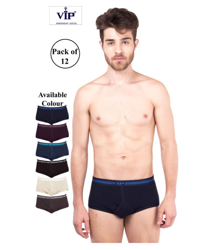     			VIP Multi Brief Pack of 12