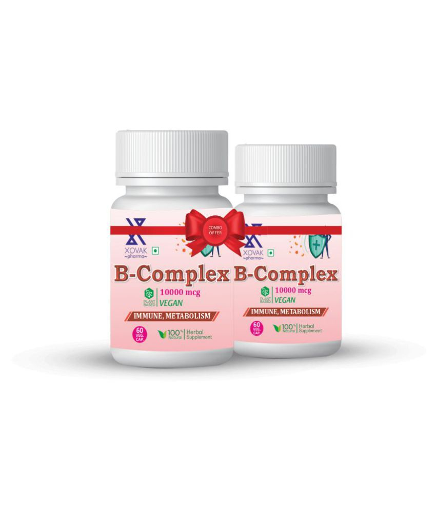 Xovak Pharma Herbal B Complex Supplements 120 no.s Unflavoured Vitamins