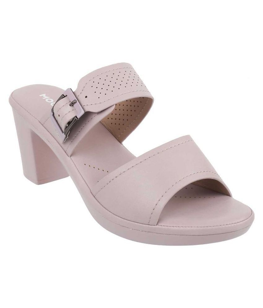 Mochi Purple Block Heels Price in India- Buy Mochi Purple Block Heels Online at Snapdeal