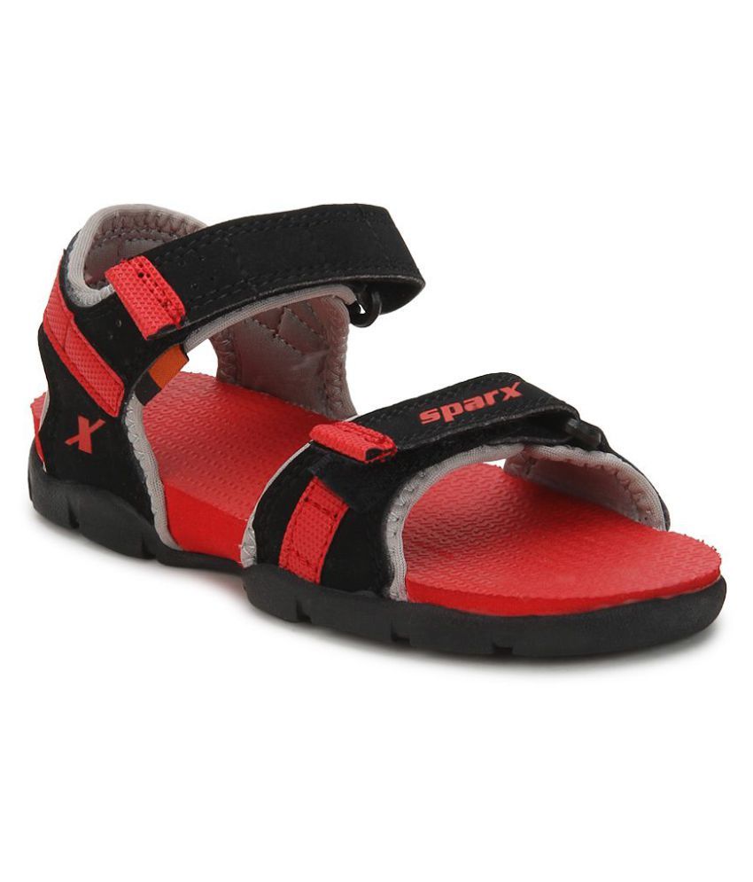 sparx sandals black price