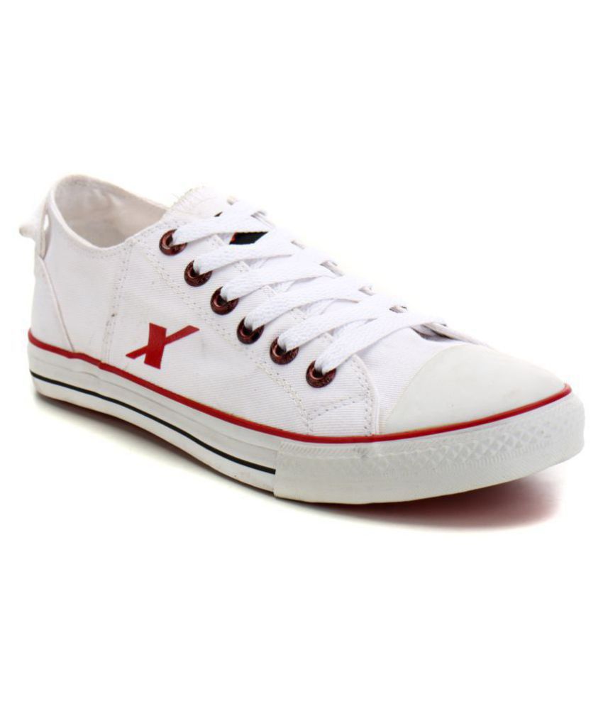 sparx canvas shoes white