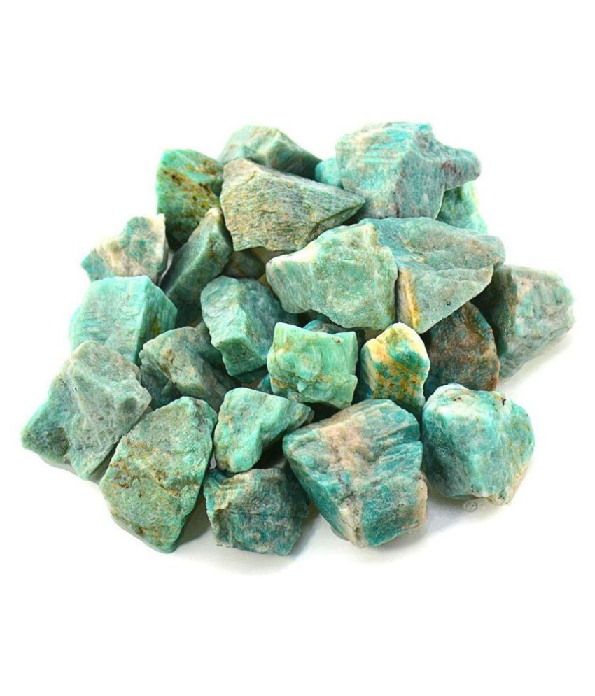 Shubhanjali Natural Rough Amazonite Raw Stone for Reiki Crystal Healing