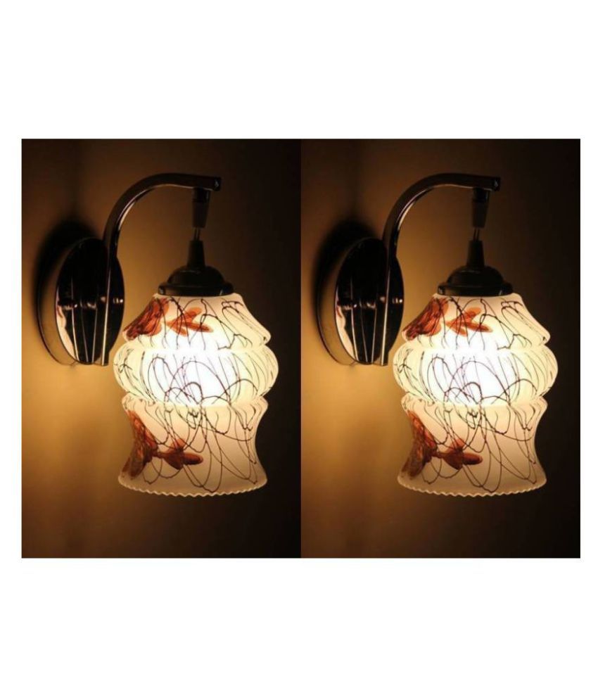     			Somil Decorative Lamp Glass Wall Light Multi - Pack Of 2