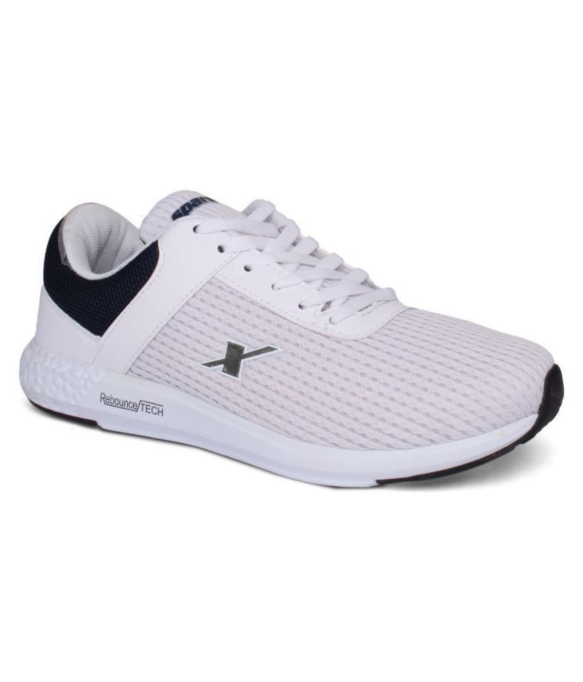 sparx men's black & white sneakers sm 323