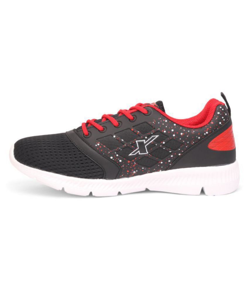 sparx men's black & white sneakers sm 323
