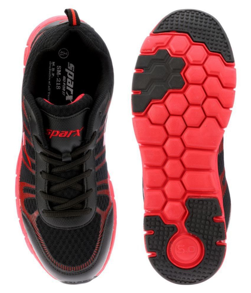 Sparx SM-218 Black Running Shoes