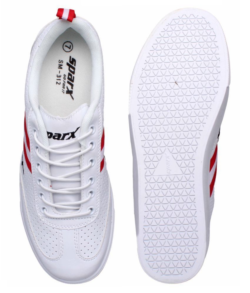 Sparx SM-312 White Running Shoes