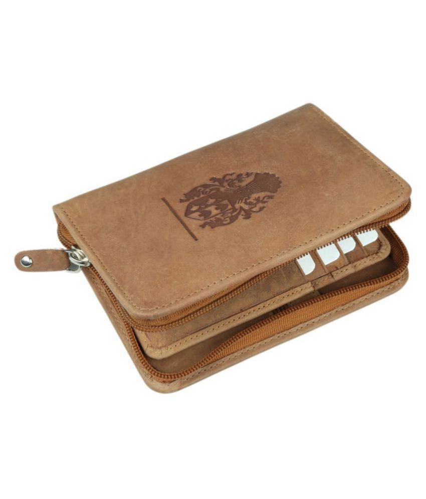     			Style 98 Leather Tan Fashion Passport Wallet